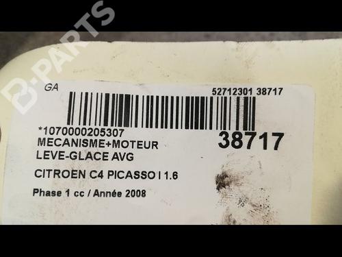 Front left window mechanism CITROËN C4 Picasso I MPV (UD_) 1.6 HDi | BP9604155C22 