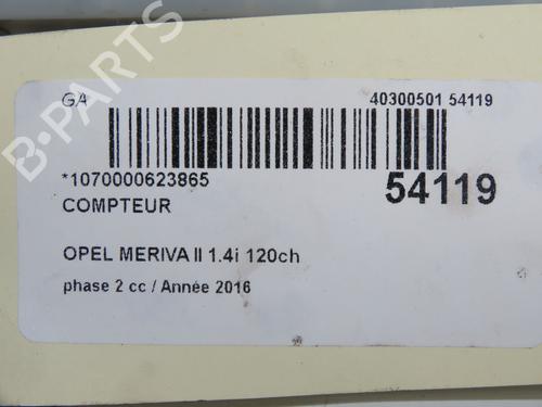 instrument-cluster-opel-meriva-b-mpv-s10-2010-2011-2012-2013-2014-2015-2016-2017-37252331 main image