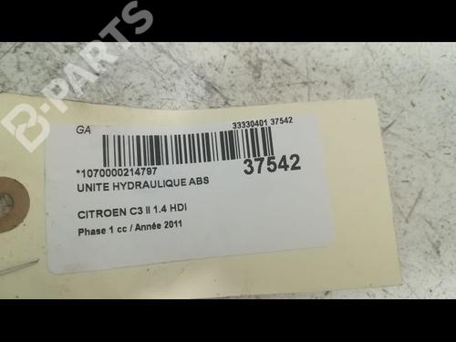 ABS pump CITROËN C3 II (SC_) 1.4 HDi 70 (SC8HZC, SC8HR0, SC8HP4) | BP9605812M43 