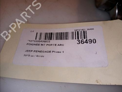 Used Rear left interior door handle Rear left interior door handle JEEP RENEGADE SUV (BU, B1, BV) 1.6 CRD (120 hp) 15742401 15742401