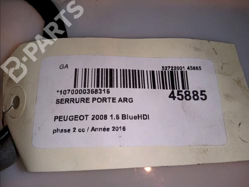 Rear left lock PEUGEOT 2008 I (CU_) 1.6 BlueHDi 120 | BP11103532C100