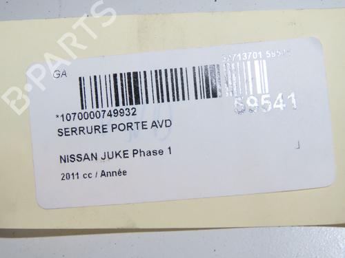 Højre fortil lås Højre fortil lås NISSAN JUKE (F15) 1.6 DIG-T 4x4 (190 hp) 37411085 37411085