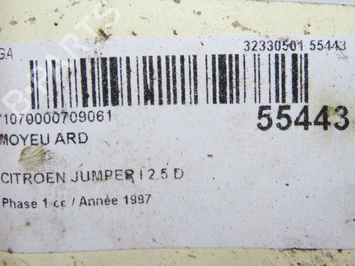 Høyre hjullagerhus spindel PEUGEOT BOXER Van (230L) 2.5 D (86 hp) 32037925