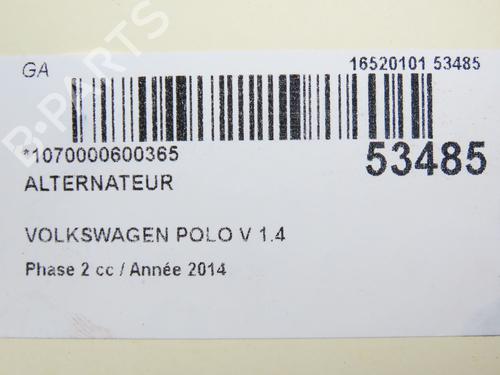 Generator VW POLO V (6R1, 6C1) 1.4 TDI | BP28967082M7 