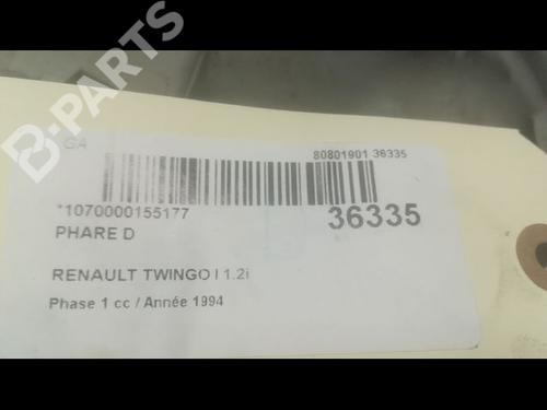 Right headlight RENAULT TWINGO I (C06_) 1.2 (C063, C064) | BP9600960C29 
