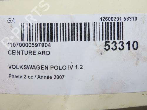 Used Rear right belt tensioner VW POLO IV (9N_, 9A_) 1.2 (60 hp) 31912135