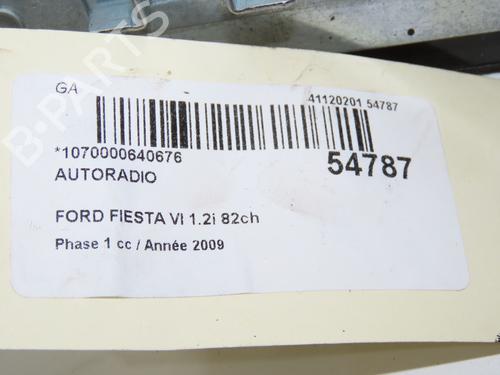 Autoradio FORD FIESTA VI (CB1, CCN) 1.25 (82 hp) 32354733