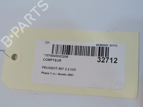 Used Instrument cluster Instrument cluster PEUGEOT 607 (9D, 9U) 2.2 HDi (133 hp) 9596024 9596024