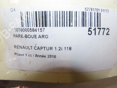 Hjulbue RENAULT CAPTUR I (J5_, H5_) 1.2 TCe 120 (118 hp) 24344452