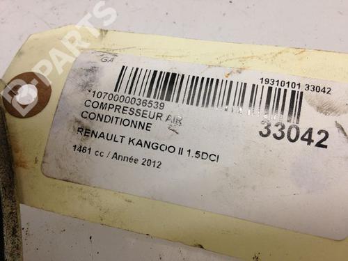 AC compressor RENAULT KANGOO / GRAND KANGOO II (KW0/1_) 1.5 dCi 90 (KW05, KW08, KW0G, KW11) | BP9593152M34 