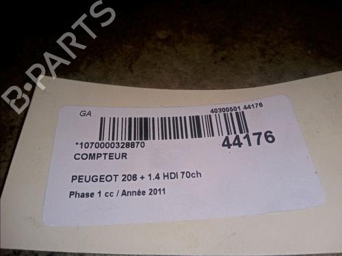Used Instrument cluster PEUGEOT 206+ (2L_, 2M_) 1.4 HDi eco 70 (68 hp) 9768163