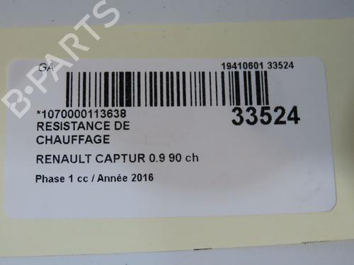 Used Heater resistor Heater resistor RENAULT CAPTUR I (J5_, H5_) 0.9 TCe 90 (90 hp) 11677060 11677060