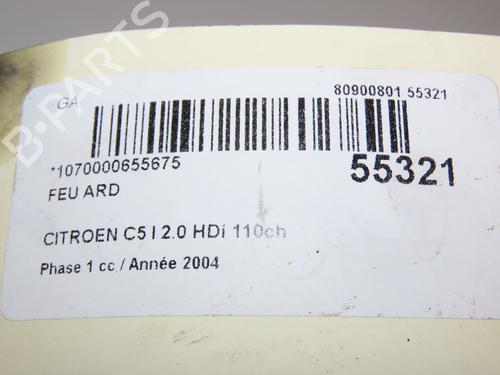 Right taillight CITROËN C5 I (DC_) 2.0 HDi (DCRHZB, DCRHZE) | BP29345244C35 - Image 6