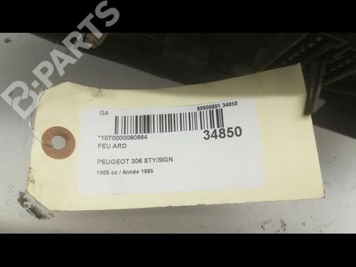 Right taillight PEUGEOT 306 Hatchback (7A, 7C, N3, N5) 1.9 DT | BP9596303C35 