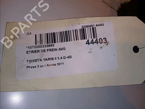 Used Left front brake caliper TOYOTA YARIS (_P9_) 1.4 D-4D (NLP90_, NLP90R) (90 hp) 14878481