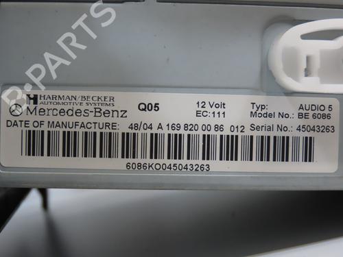 Radio MERCEDES-BENZ A-CLASS (W169) A 180 CDI (169.007, 169.307) | BP19528917E6 