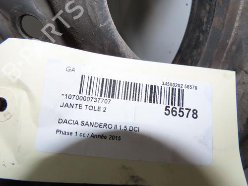 Fælk Fælk DACIA SANDERO II 1.5 dCi (90 hp) 33808331 33808331