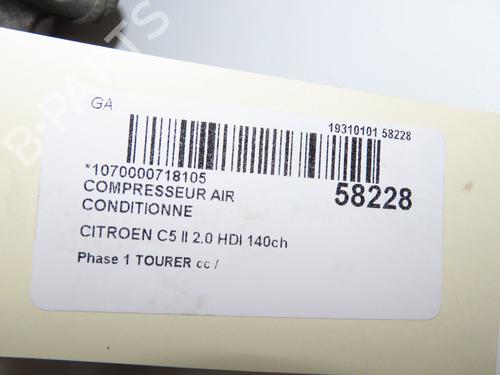 AC compressor CITROËN C5 III Break (RW_) 2.0 HDi 140 | BP33770355M34  - Image 7