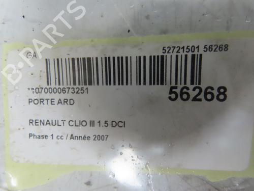 Dør høyre bak RENAULT CLIO III (BR0/1, CR0/1) 1.5 dCi (BR0H, CR0H, CR1S, BR1S) (106 hp) 31912172