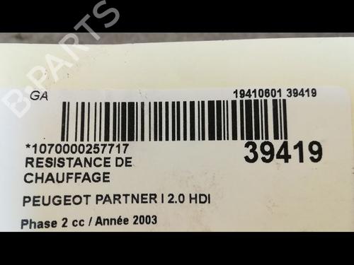 Used Heater resistor PEUGEOT PARTNER MPV (5_, G_) 2.0 HDI (90 hp) 23172409