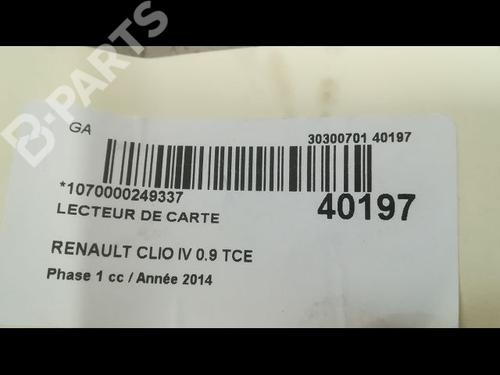 Card reader RENAULT CLIO IV (BH_) 0.9 TCe 90 (BHNF, BHMA, BHMH, BHJK, BHJR) | BP9618583E4 