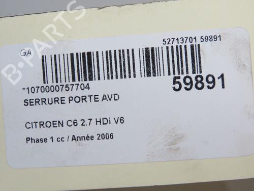 front-right-lock-citroen-c6-td_-2005-2006-2007-2008-2009-2010-2011-2012-37083313 main image