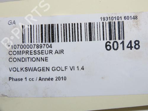 AC compressor VW GOLF VI (5K1) 1.4 TSI | BP37529760M34  - Image 9