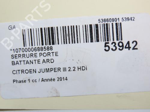 Używane Zamek klapy tylnej / bagażnika CITROËN JUMPER II Van 2.2 HDi 130 (130 hp) 30955845