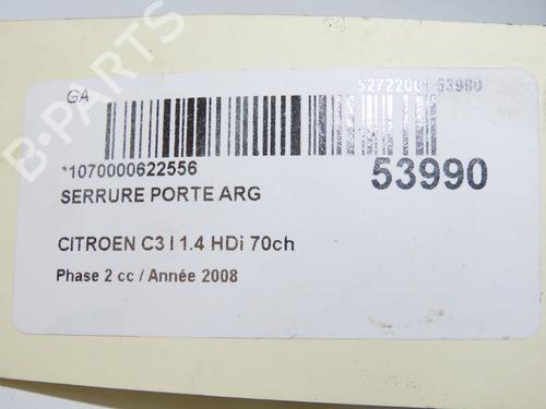 Used Rear left lock Rear left lock CITROËN C3 I (FC_, FN_) 1.4 HDi (68 hp) 33279338 33279338