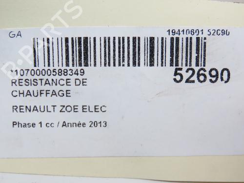 Used Heater resistor RENAULT ZOE (BFM_) ZOE (88 hp) 28829312