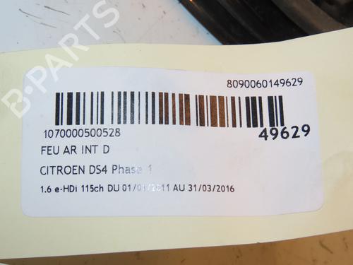 Used Right tailgate light CITROËN DS4 (NX_) 1.6 HDi 115 (114 hp) 17037576