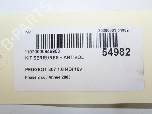 Electronic module PEUGEOT 307 (3A/C) 1.6 HDi | BP31120270M83 