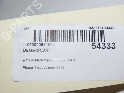 Used Starter VW TOURAN (1T3) 2.0 TDI (140 hp) 28967033