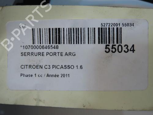 Used Rear left lock CITROËN C3 Picasso (SH_) 1.6 HDI 90 (92 hp) 31242575