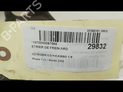 Used Right rear brake caliper CITROËN C3 Picasso (SH_) 1.6 HDi (90 hp) 23173817