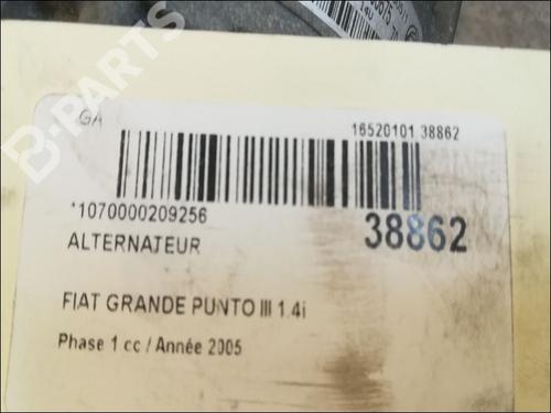 Alternator FIAT GRANDE PUNTO (199_) 1.4 (199AXB11, 199AXB1A, 199BXB1A, 199AXL1A) | BP9611506M7 