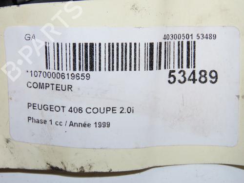 Used Instrument cluster Instrument cluster PEUGEOT 406 Coupe (8C) 2.0 16V (135 hp) 40026335 40026335