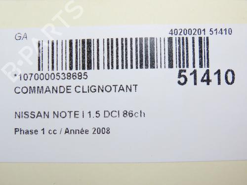 Steering column stalk NISSAN NOTE (E11, NE11) 1.5 dCi | BP28830293I23