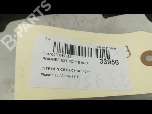 Rear right exterior door handle CITROËN C5 III (RD_) 2.0 HDi 165 (RDRHHA, RDRHH8) | BP9596597C130 