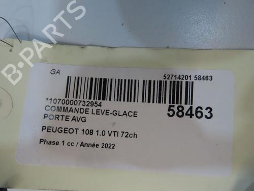 Left front window switch PEUGEOT 108 1.0 VTi 72 | BP38275583I27 - Image 4