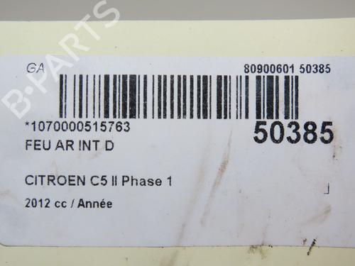 Used Right tailgate light Right tailgate light CITROËN C5 III (RD_) 1.6 HDi 115 (RD9HRA, RD9HLA, RD9HL0) (114 hp) 19170787 19170787