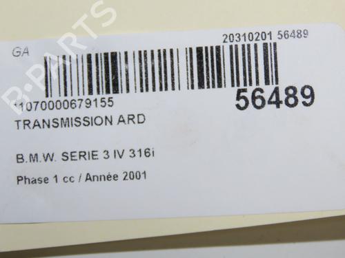 Arbre de transmission arrière droit Arbre de transmission arrière droit 36893413 36893413