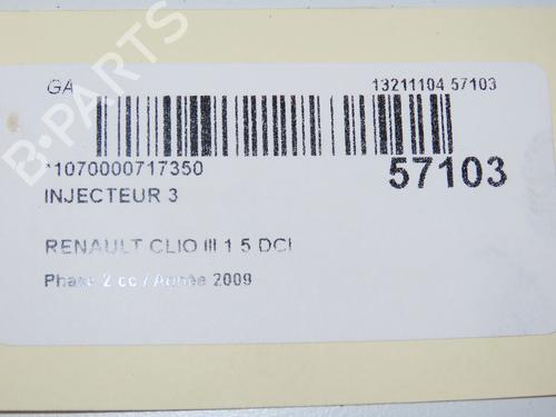 Used Injector RENAULT CLIO III (BR0/1, CR0/1) 1.5 dCi (BR17, CR17) (86 hp) 32377285