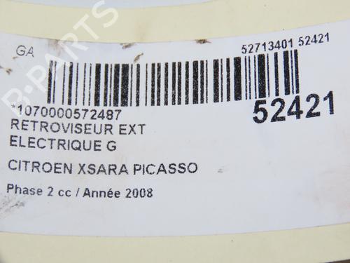 Left mirror CITROËN XSARA PICASSO (N68) 1.6 HDi | BP28801980C26
