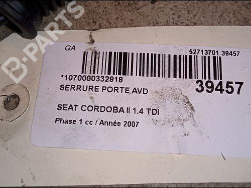 Front right lock SEAT CORDOBA (6L2) 1.4 TDI | BP9619298C97 