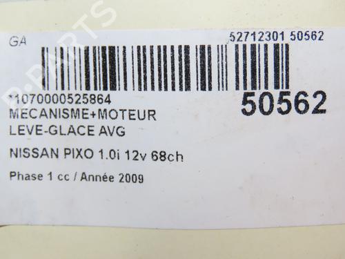 Front left window mechanism NISSAN PIXO (UA0) 1.0 | BP23125031C22 
