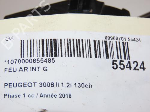 Used Left tailgate light Left tailgate light PEUGEOT 3008 II SUV (MC_, MR_, MJ_, M4_) 1.2 THP/ PureTech 130 (MRHNSM, MRHNSU, MRHNSJ, MRHNYW,... (131 hp) 29216048 29216048