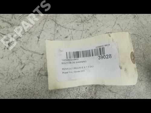 Warning switch RENAULT MEGANE III Hatchback (BZ0/1_, B3_) 1.5 dCi (BZ0C) | BP9606555I22 