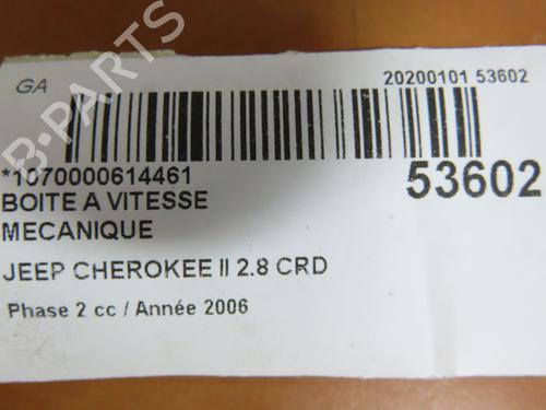 Gearkasse Gearkasse JEEP CHEROKEE (KJ) 2.8 CRD 4x4 (163 hp) 39698918 39698918