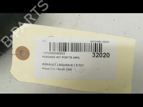 Rear left interior door handle RENAULT LAGUNA III (BT0/1) 1.5 dCi (BT00, BT0A, BT0T, BT1J) | BP23176845I15 